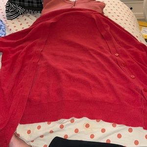 Cute red cardigan